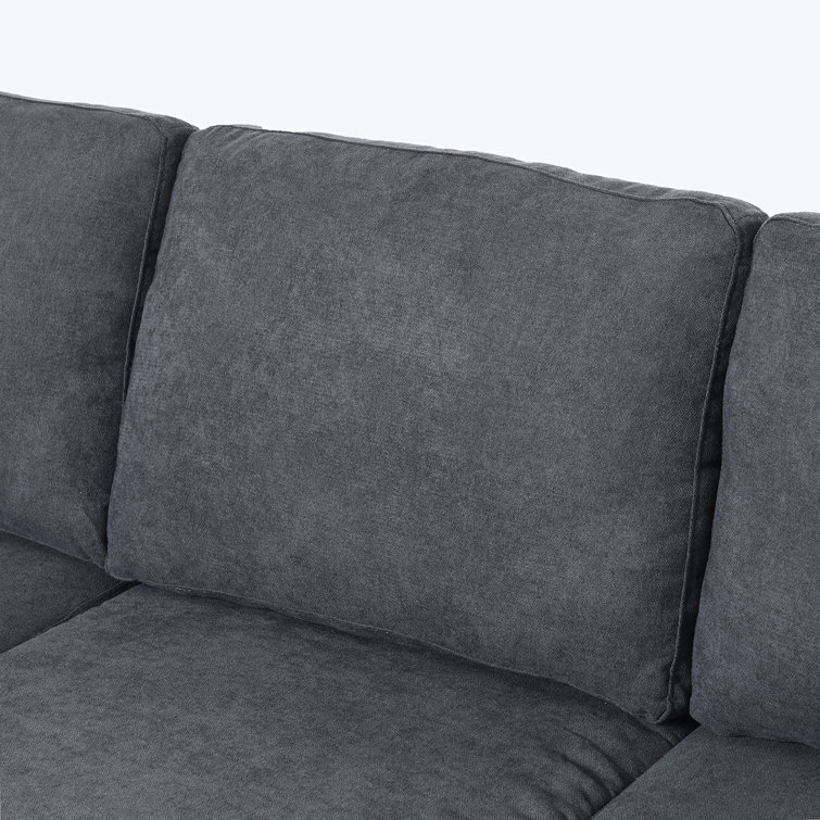 Couch with 2024 removable back cushions